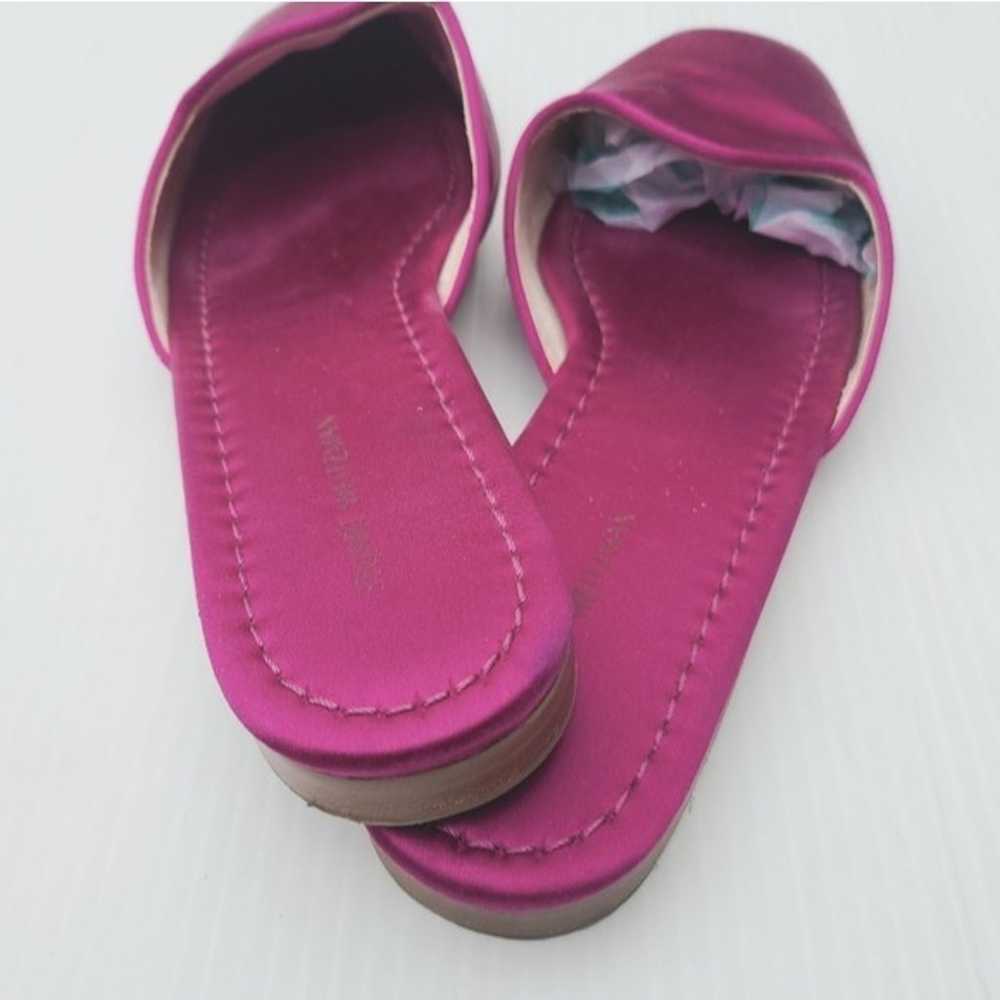 STUART WEITZMAN Mulearky magenta satin slide mules - image 10