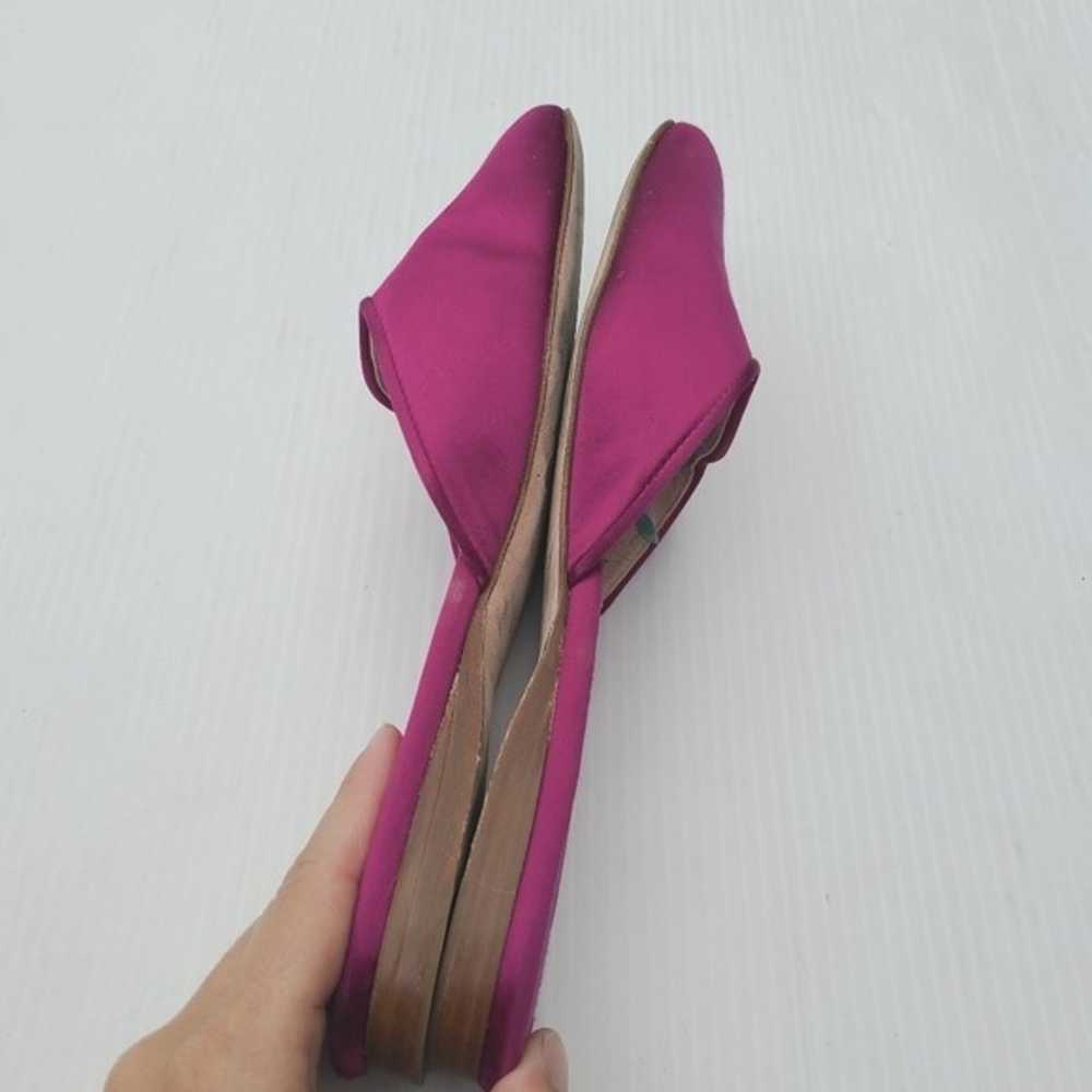 STUART WEITZMAN Mulearky magenta satin slide mules - image 3