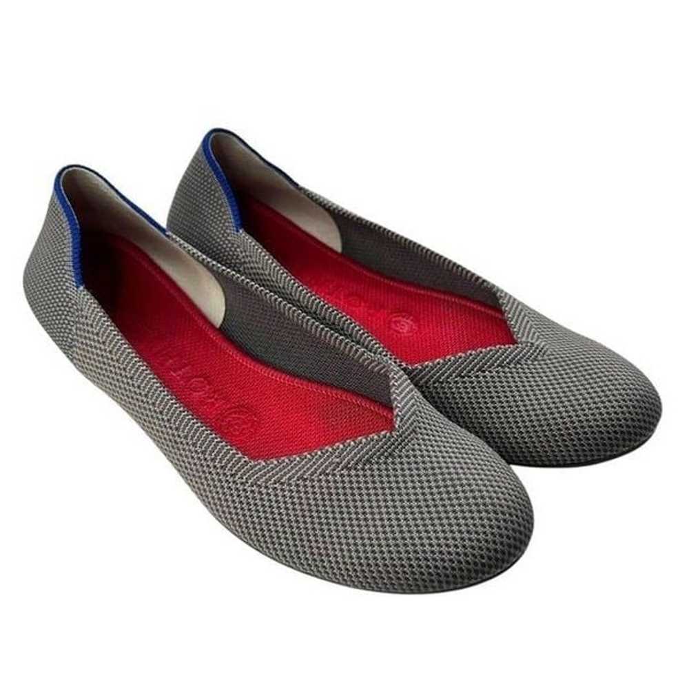 Rothy's The Flat Pebble Grey Slip On Flats Size 7 - image 1