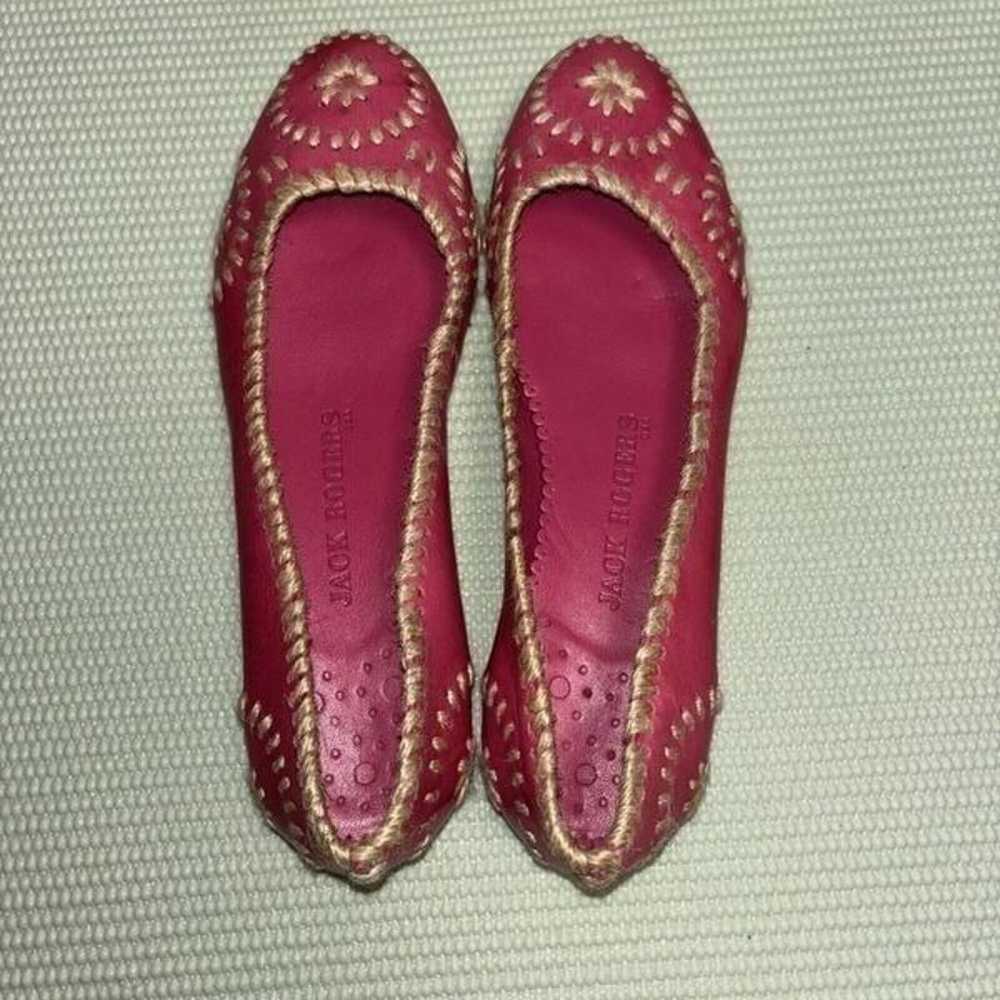 Jack Rogers Slim Jute Leather Twill Flats Shoes W… - image 9