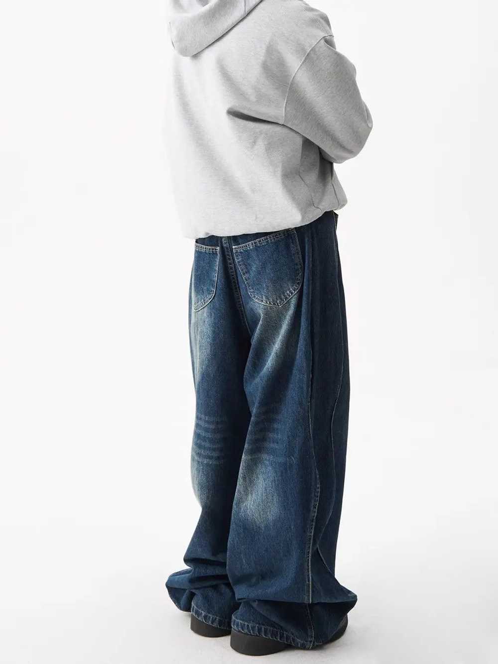 Japanese Brand × Jean × Streetwear Retro curved w… - image 7