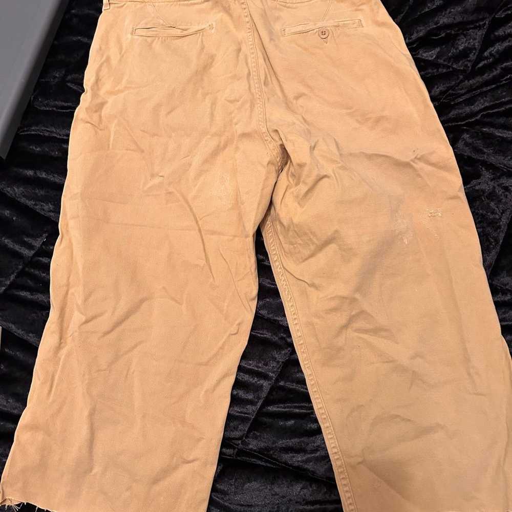 Y2K distressed cropped Khakis (vintage) - image 3