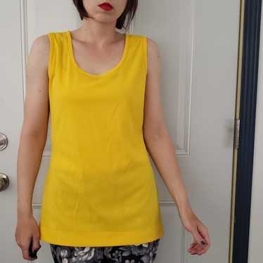 60s/70s Yellow Polyester Tank Top