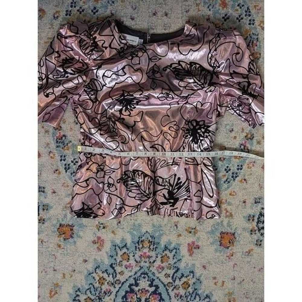 Vintage 1980's Prophecy Petites Pink Lame' and Ve… - image 6