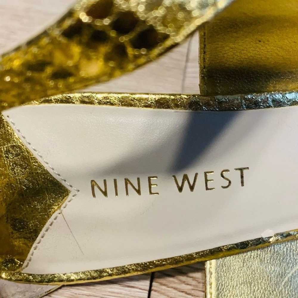 Nine West size 7 1/2 gold - image 6