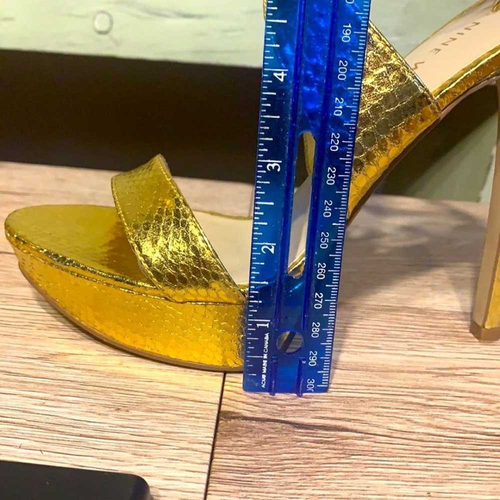 Nine West size 7 1/2 gold - image 9