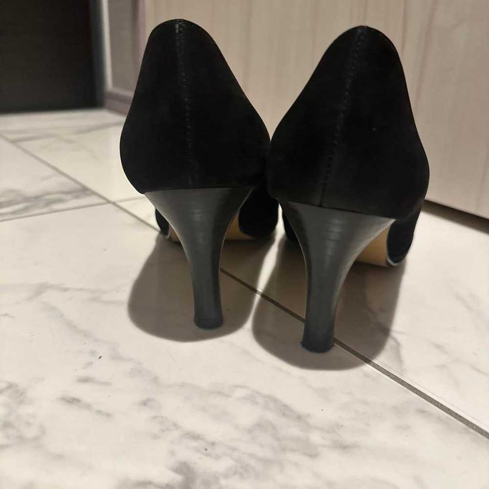 Black Suede Pointed-Toe High Heels - image 3