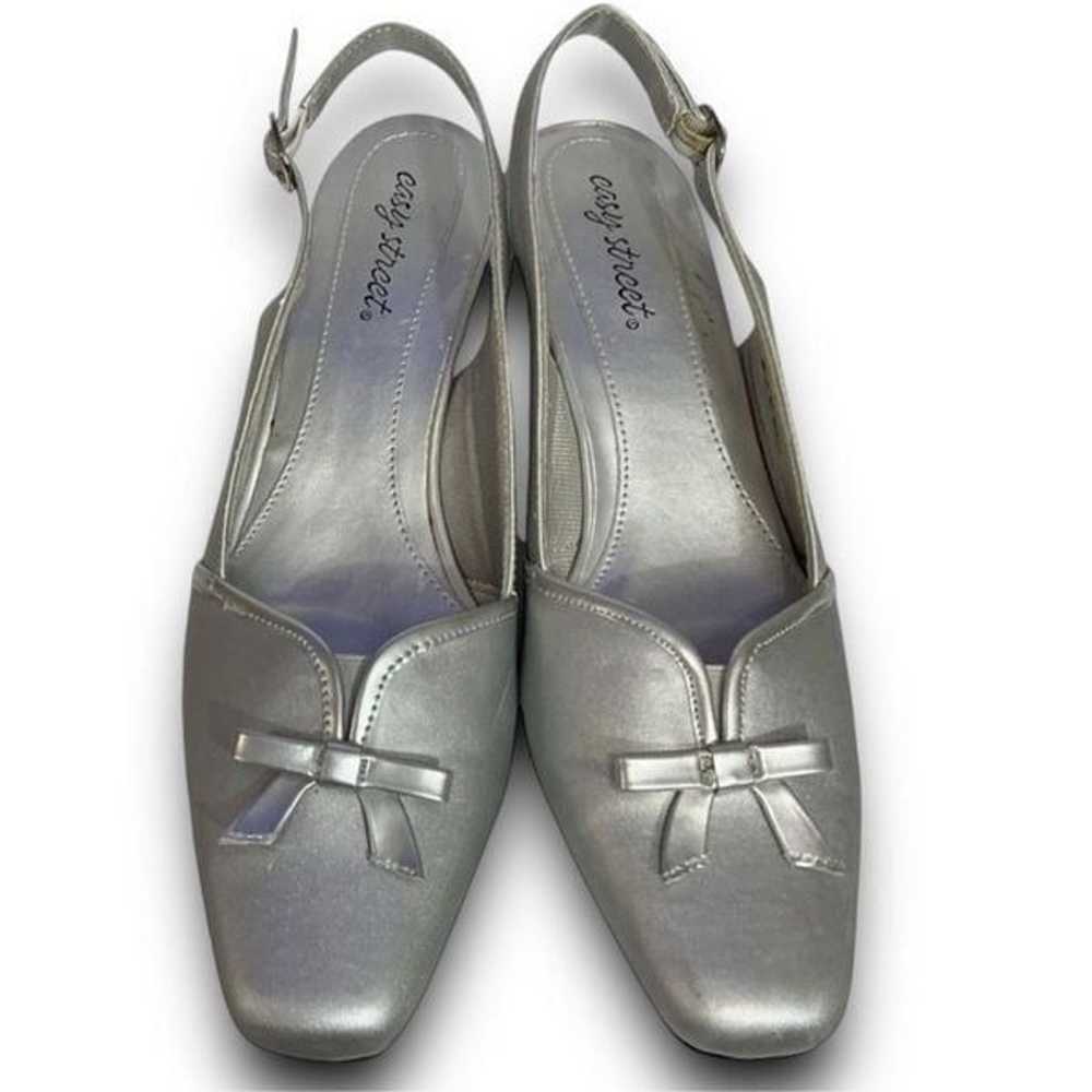 Easy Street Women's Silver Mercury Wedge Pump Wom… - image 2