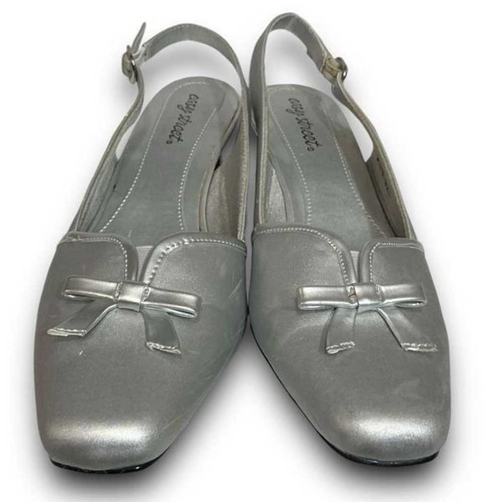 Easy Street Women's Silver Mercury Wedge Pump Wom… - image 9