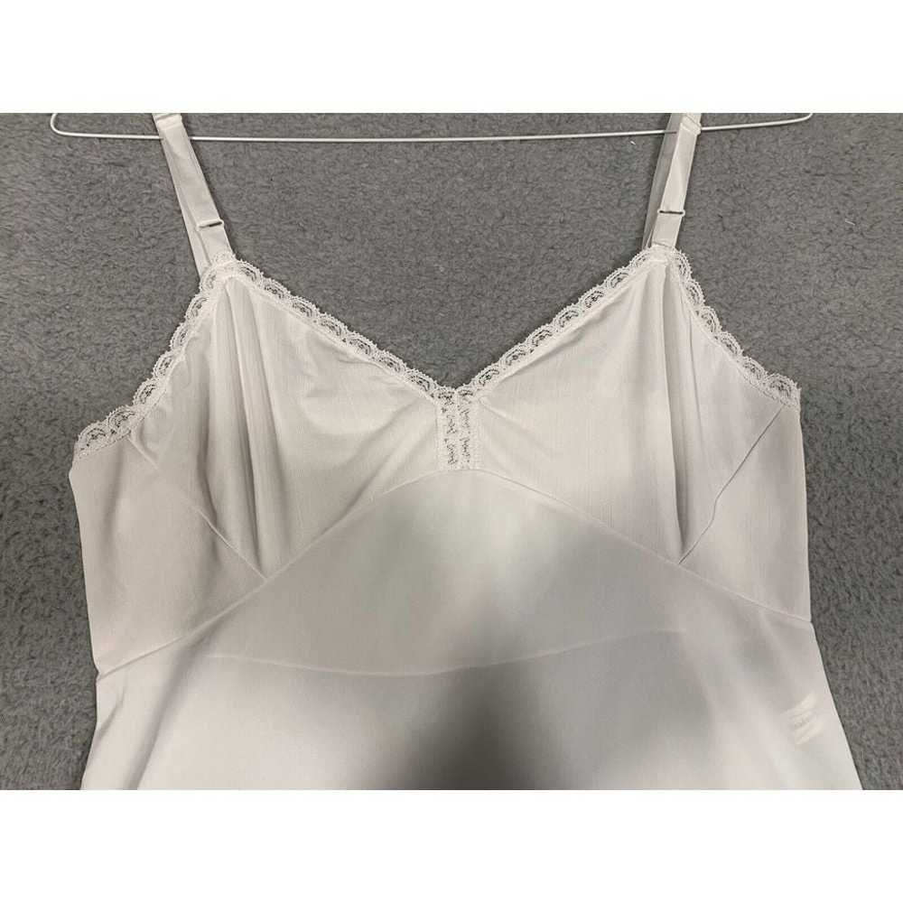 Vintage Shadowline White Nylon Camisole Adjustabl… - image 2