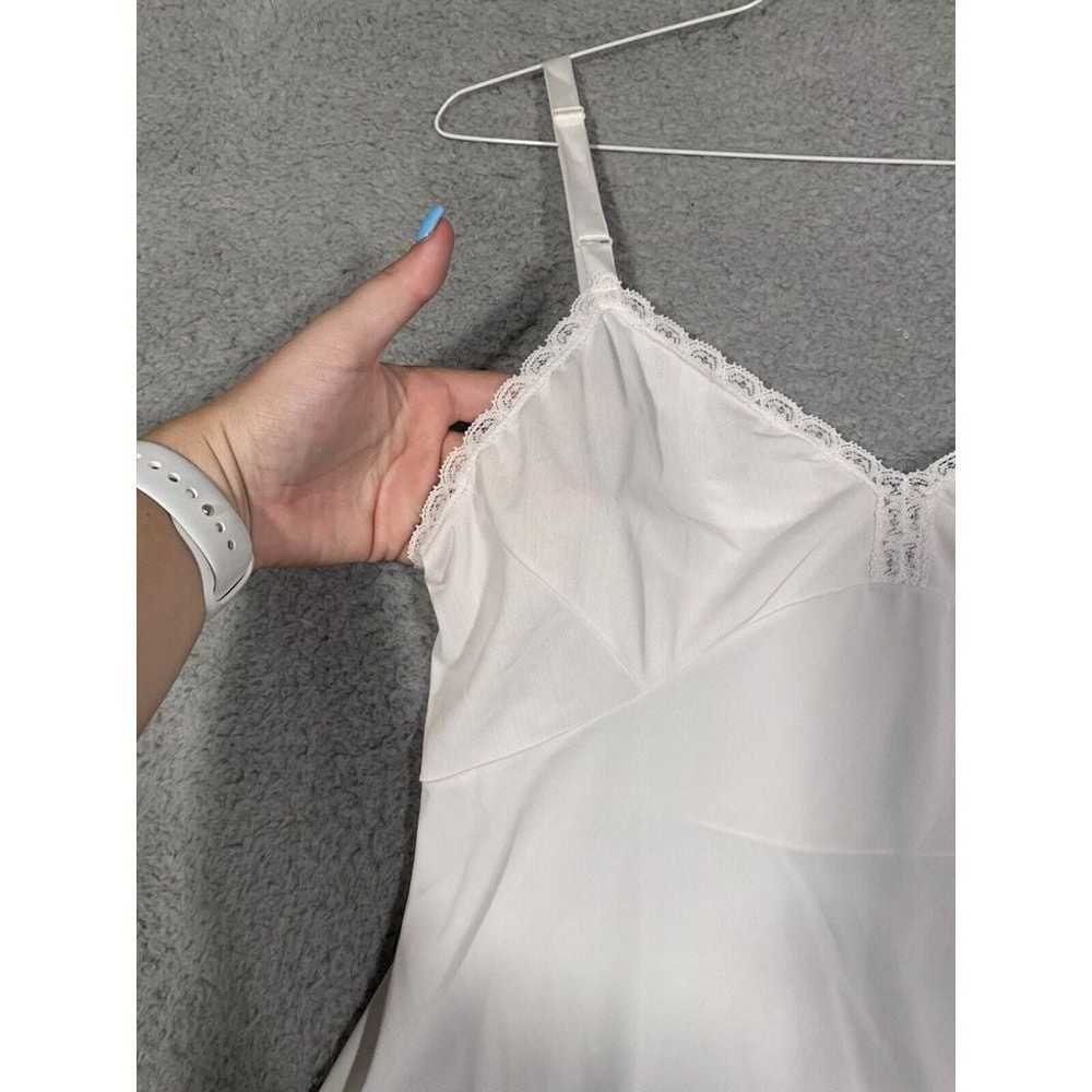 Vintage Shadowline White Nylon Camisole Adjustabl… - image 6