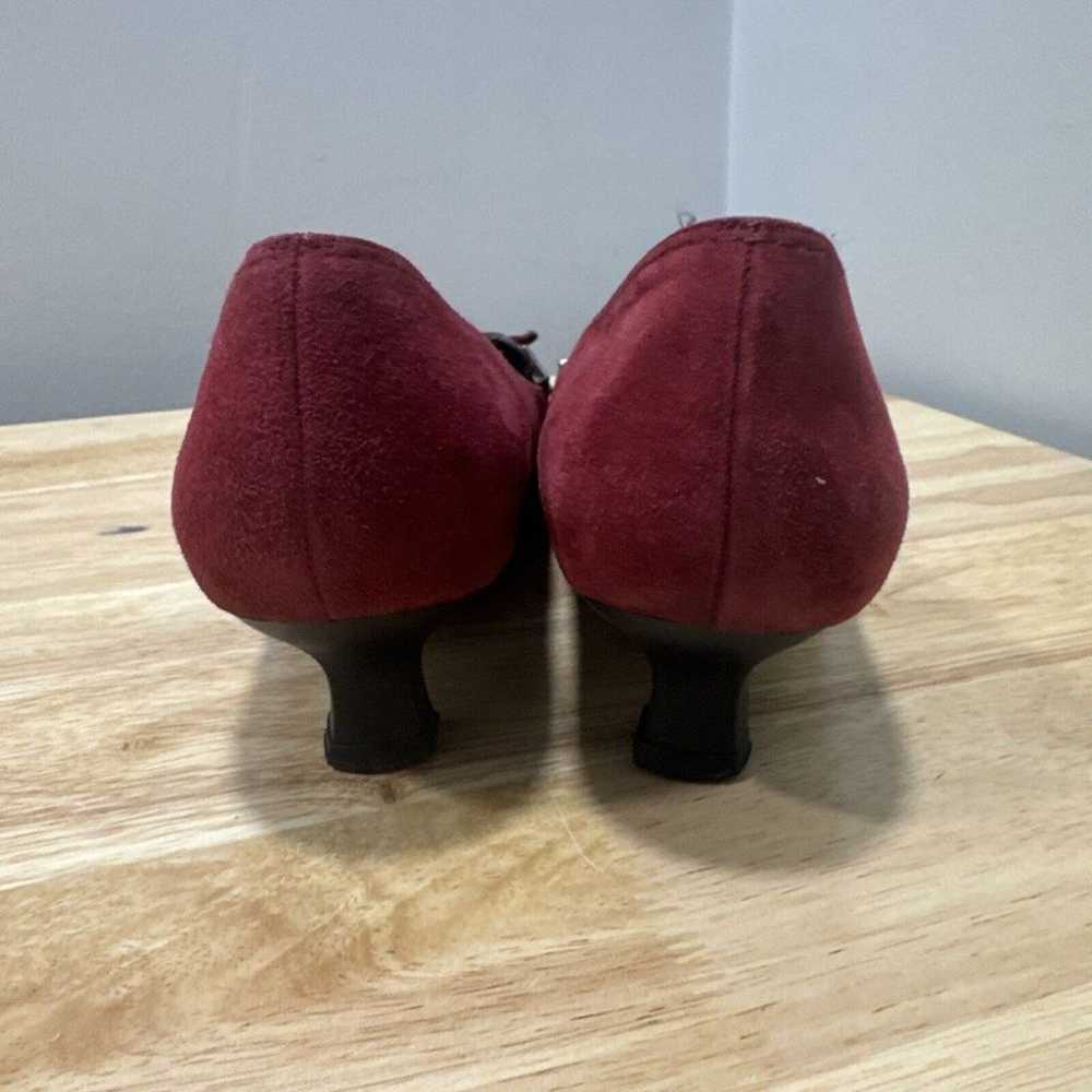 Stuart Weitzman red suede loafer Cabinet Crisue k… - image 2