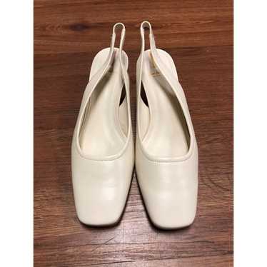 Sam Edelman Ivory Leather Slip On Slingback Sanda… - image 1