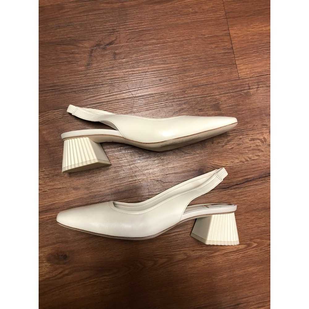 Sam Edelman Ivory Leather Slip On Slingback Sanda… - image 5