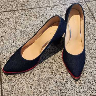 Dark Denim Pointed Toe Pumps