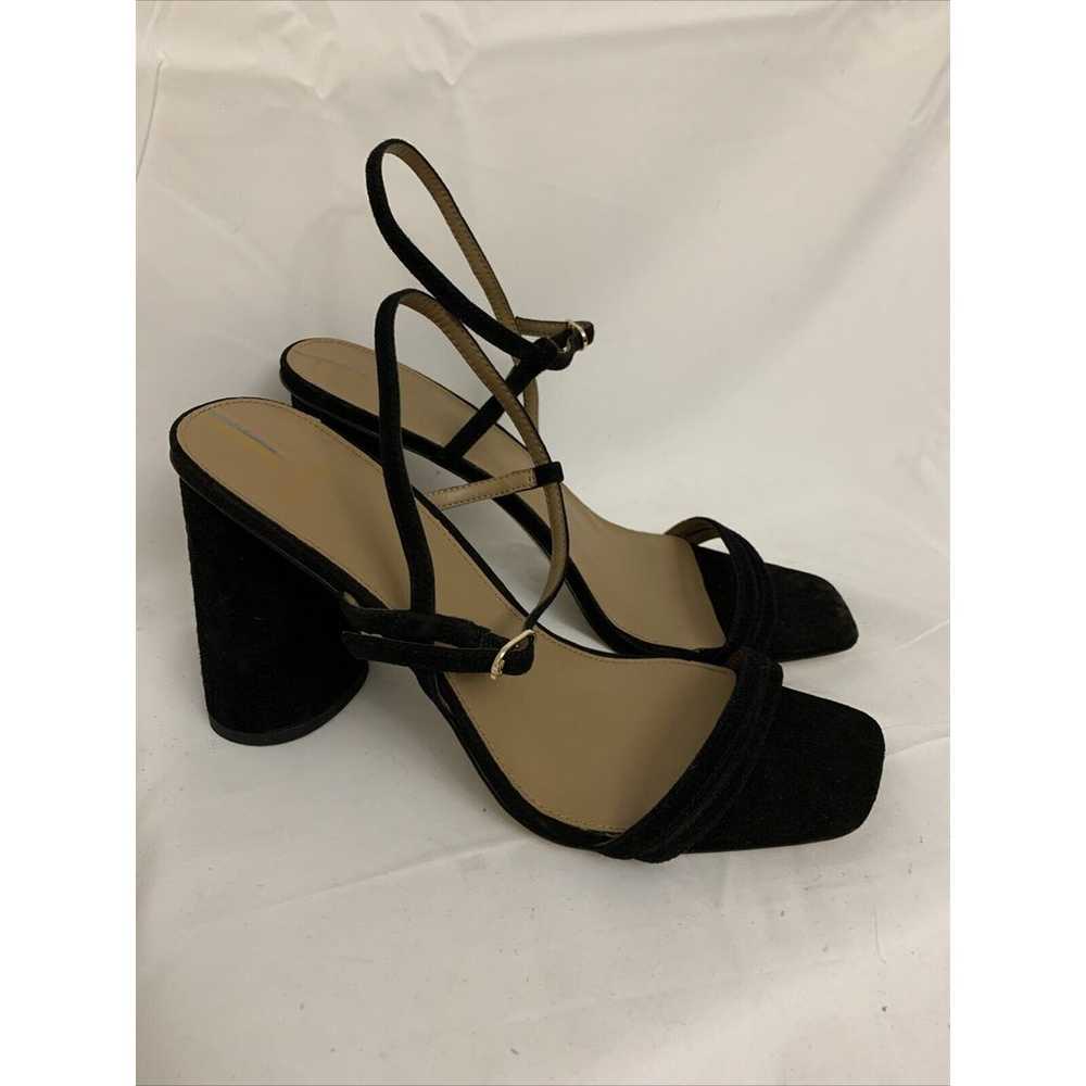 Sam Edelman Kit Black Suede Strappy Heels Women’s… - image 2