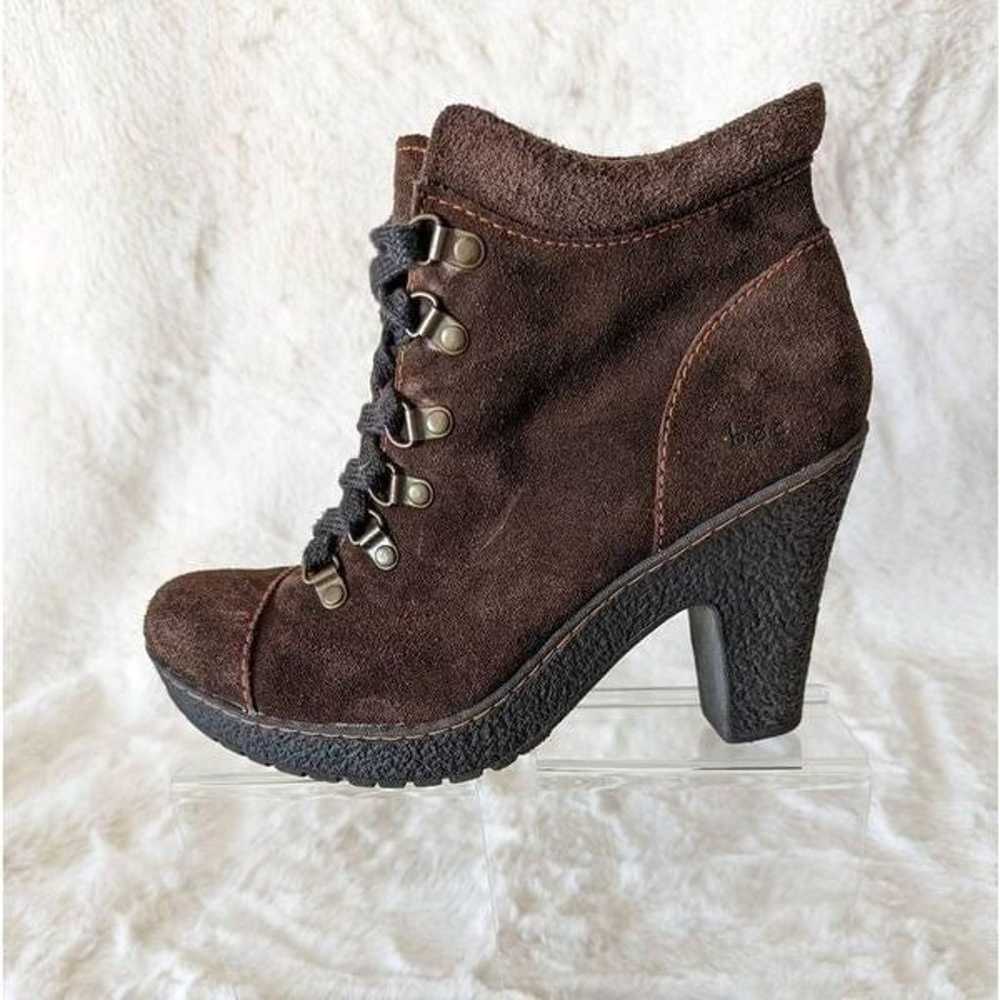 BOC Barn Womens Heeled Ankle Boots Suede Brown Si… - image 10