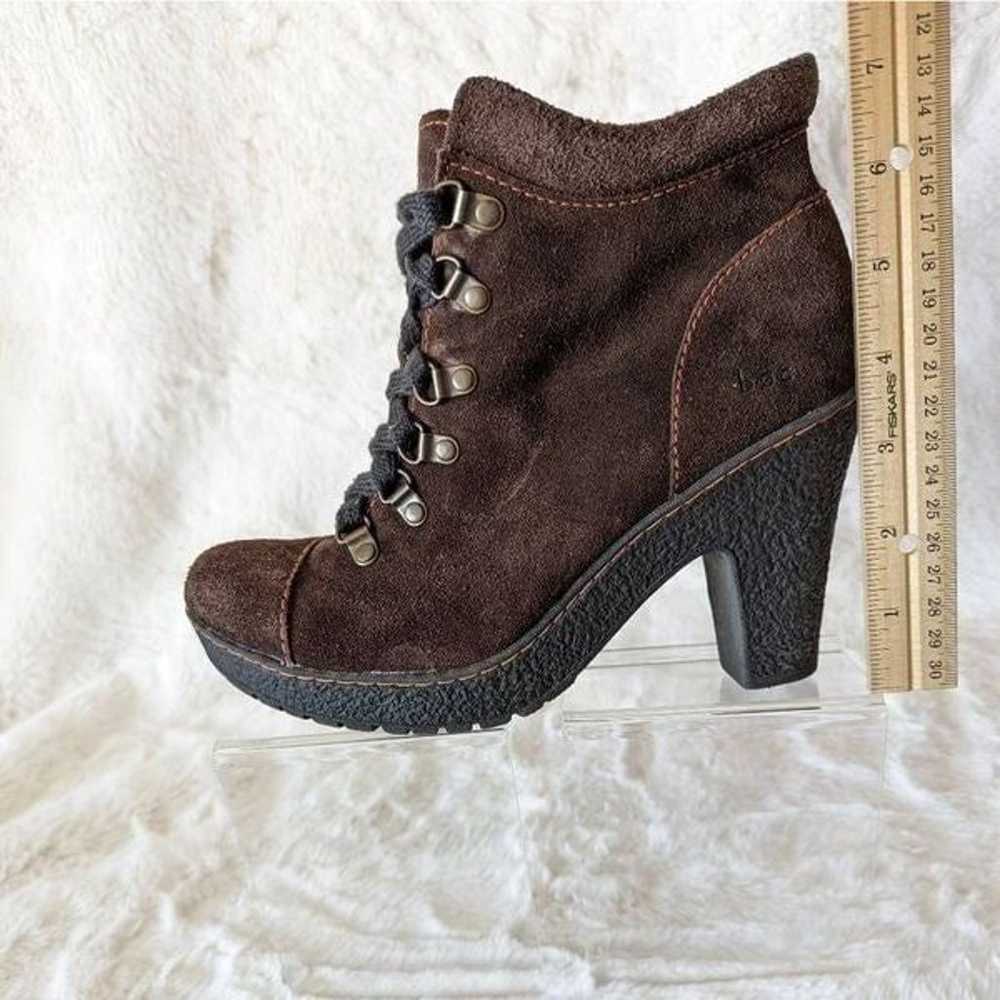 BOC Barn Womens Heeled Ankle Boots Suede Brown Si… - image 11