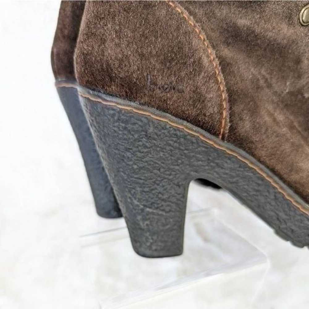 BOC Barn Womens Heeled Ankle Boots Suede Brown Si… - image 7