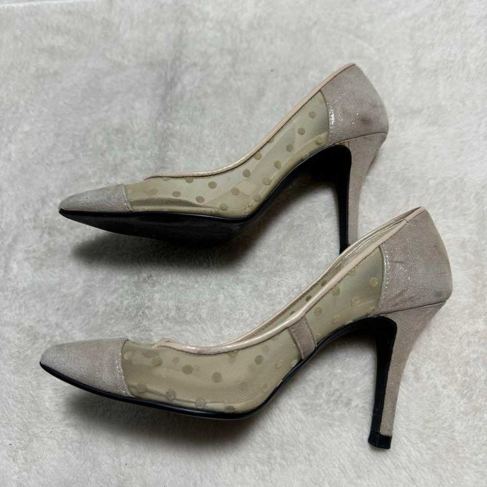 【DIANA】Pumps High Heels Dot Pattern Lace Mesh 21.… - image 5