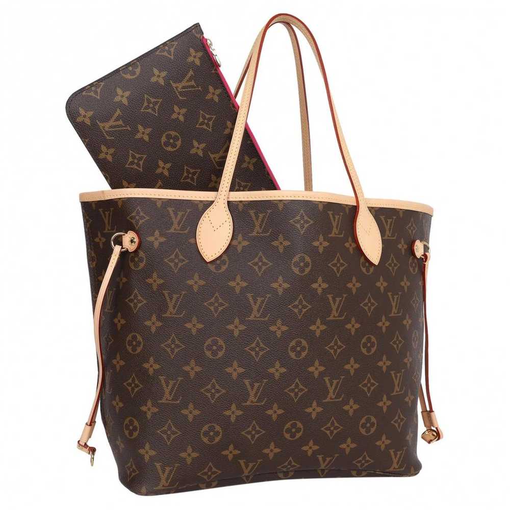 Louis Vuitton Neverfull leather tote - image 3