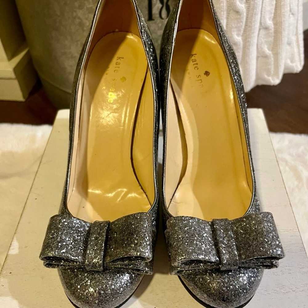 KATE SPADE NEW YORK AUTH $399 Women's Silver Glit… - image 1