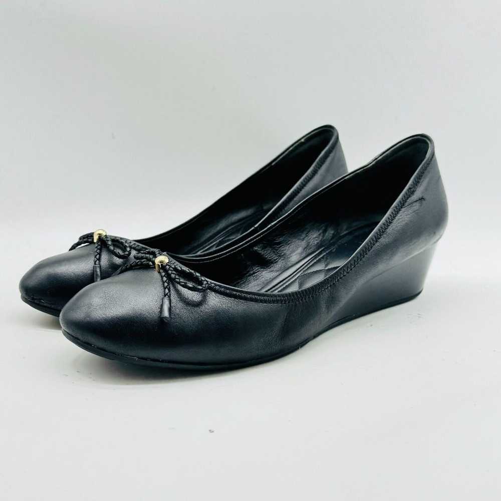 Cole Haan Shoes Womens 9.5 Black Leather Wedge He… - image 4