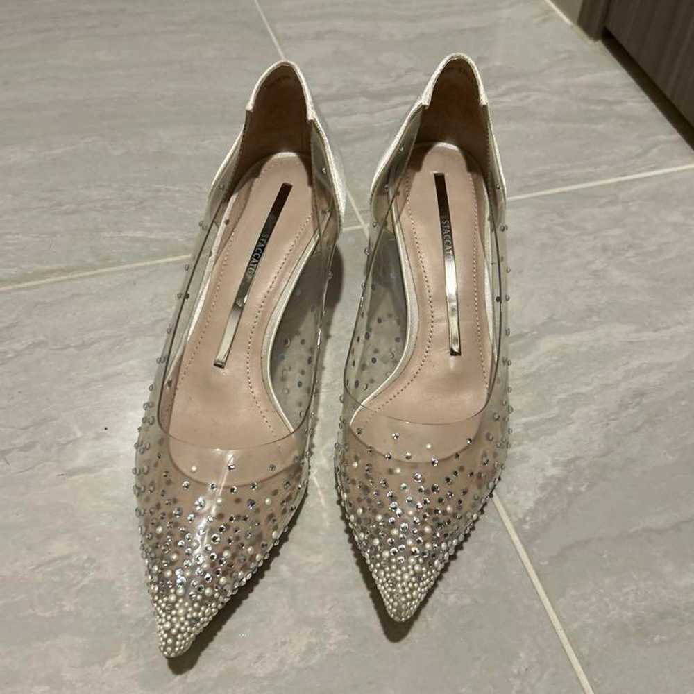 STACCATO Staccato Heel Pumps Clear Bijou Sparklin… - image 2