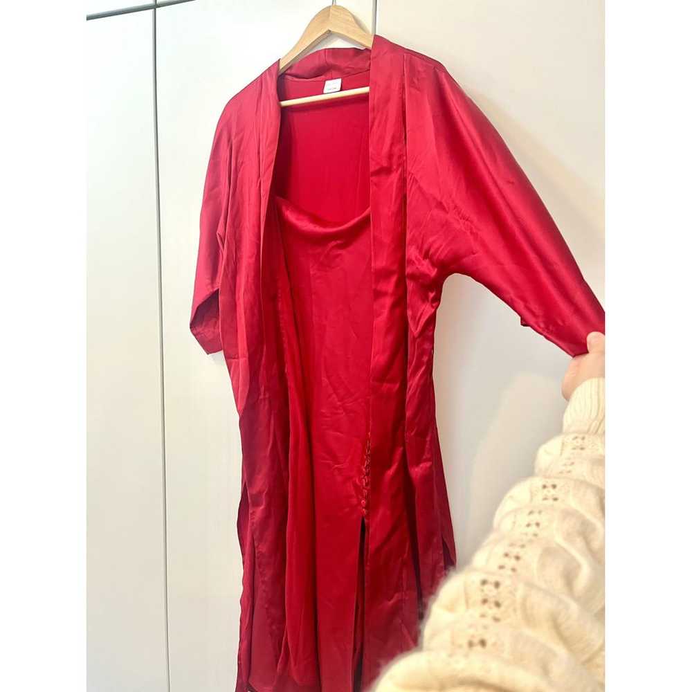 Non Signé / Unsigned Silk mid-length dress - image 9