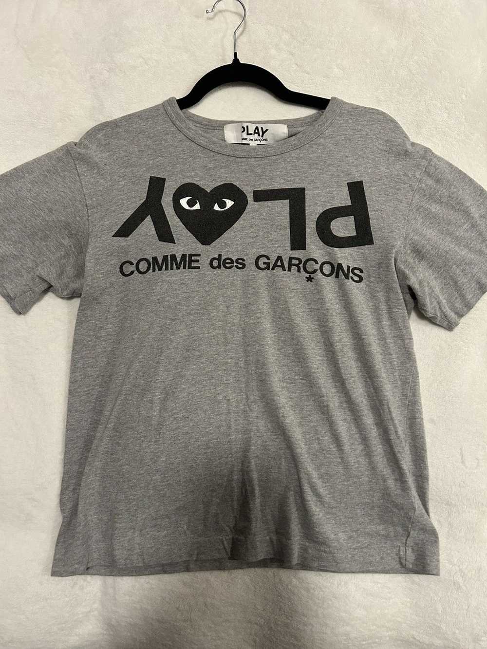 Comme Des Garcons Play CDG Play Inverted Text T-S… - image 1