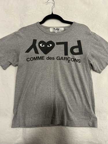 Comme Des Garcons Play CDG Play Inverted Text T-Sh