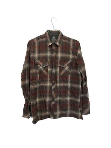 Kuhl Kuhl Men’s Large Maroon Flannel Pearl Snap Bu