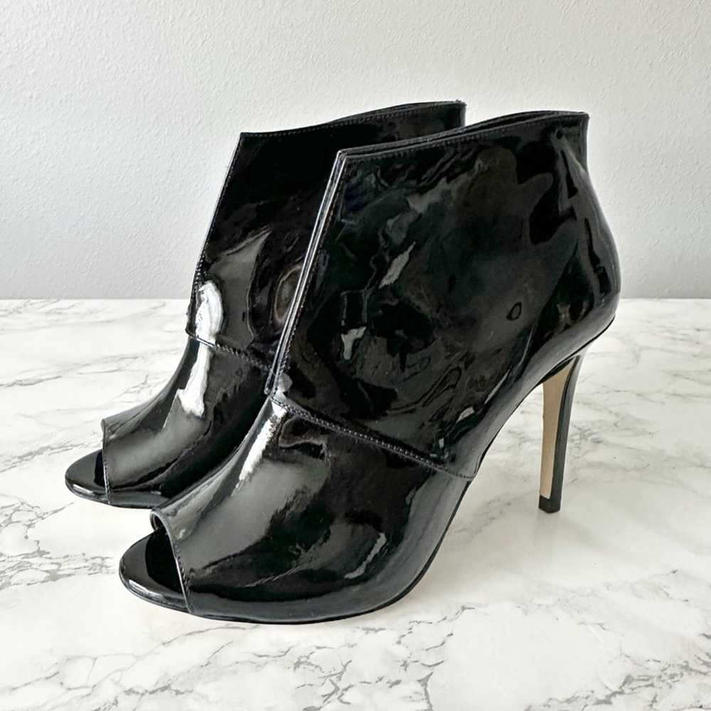 Karen Millen Black Patent Leather Stiletto Peep T… - image 12