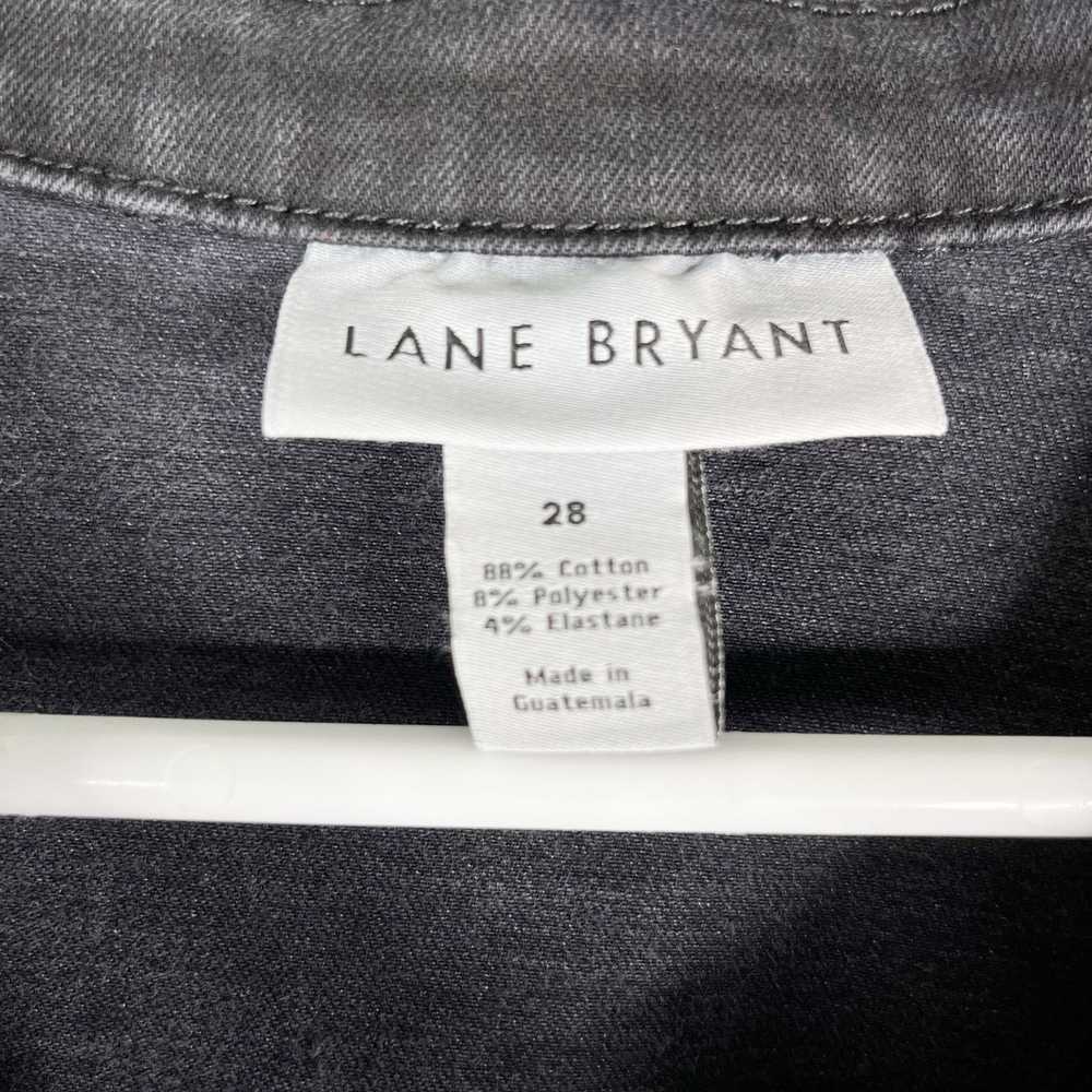 Other Lane Bryant Denim Jean Jacket 28 Black - image 4