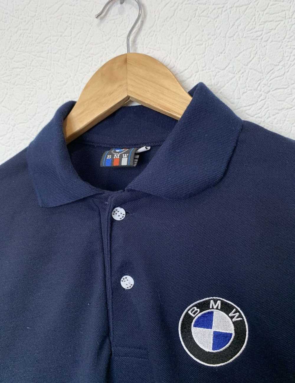 Bmw × Racing Vintage BMW T Shirt Polo Racing - image 3