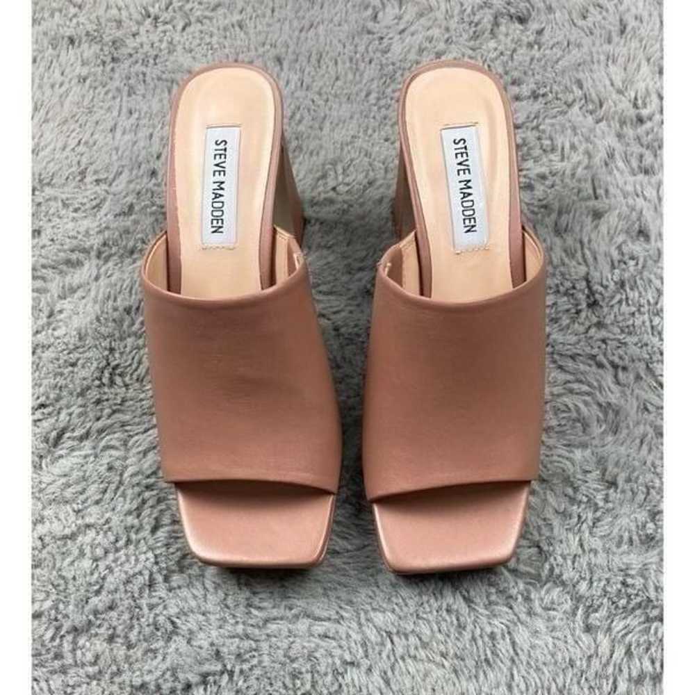 Steve Madden blush pink leather Dedicate platform… - image 4