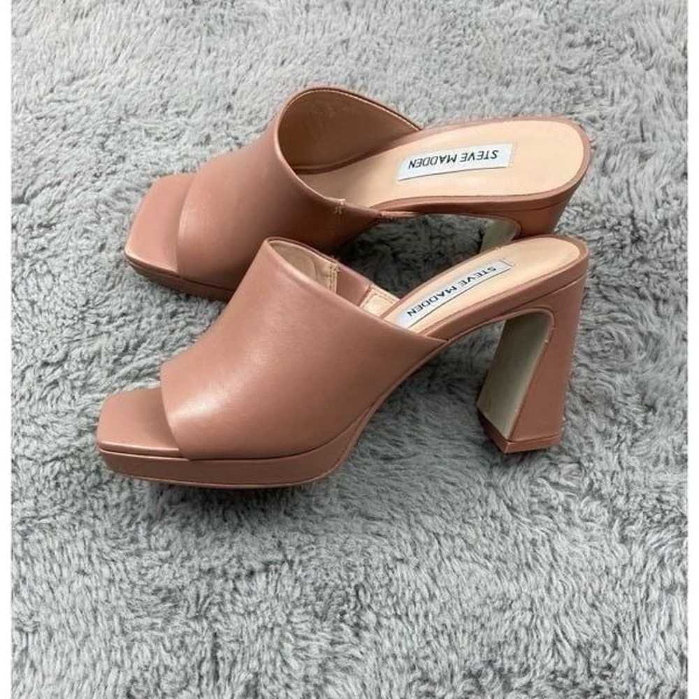 Steve Madden blush pink leather Dedicate platform… - image 5