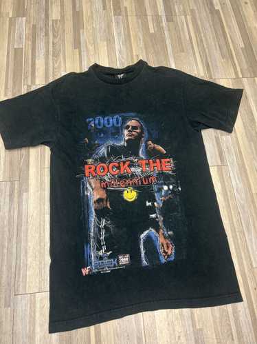 Vintage × Wwe × Wwf WWF THE ROCK TEE