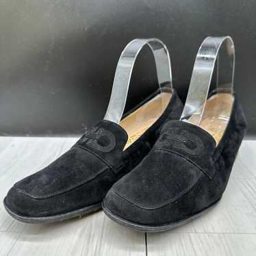 [Salvatore Ferragamo] Pumps 23 Suede 6D Black - image 1