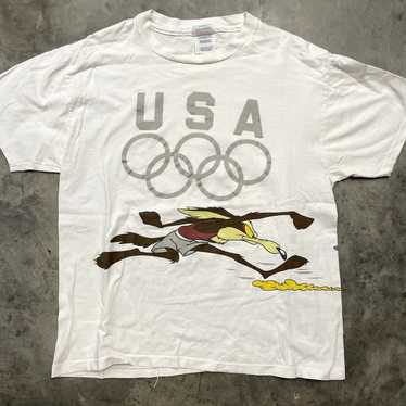 Other Vintages Hanes USA Olympics Looney Tunes T-… - image 1