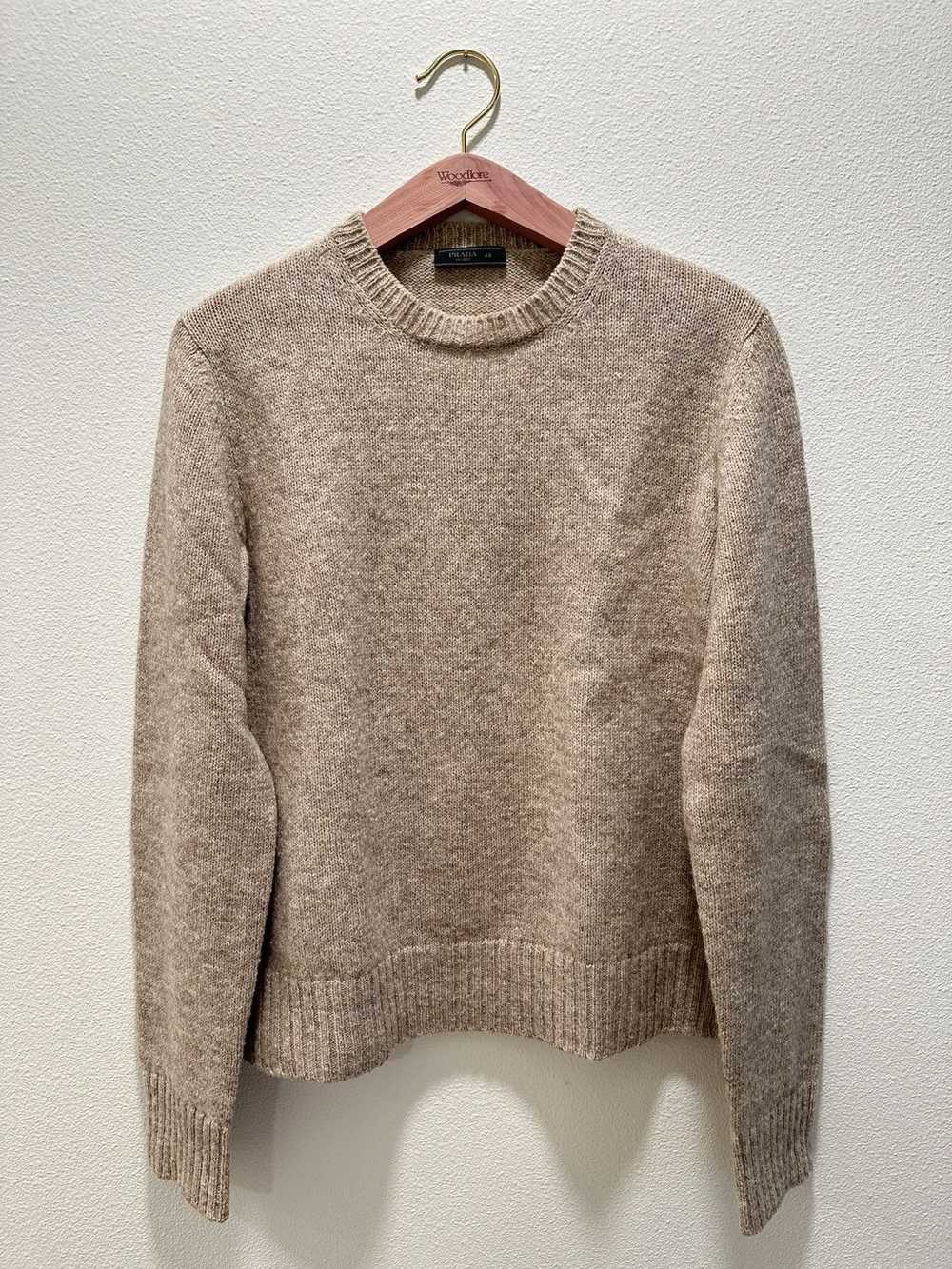 Prada Fine knit wool crewneck sweater - image 1