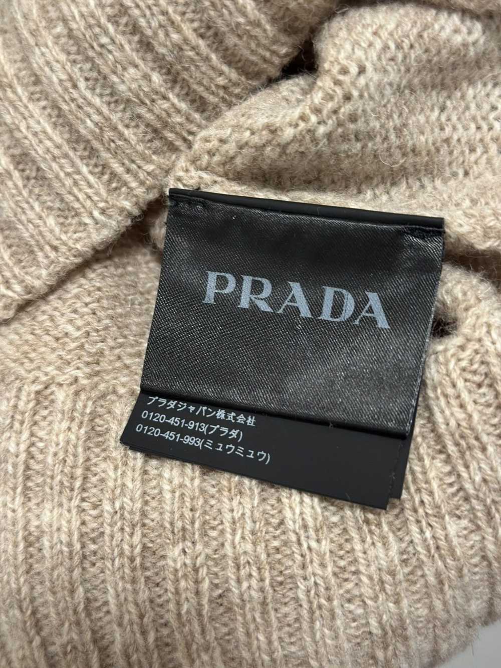 Prada Fine knit wool crewneck sweater - image 5