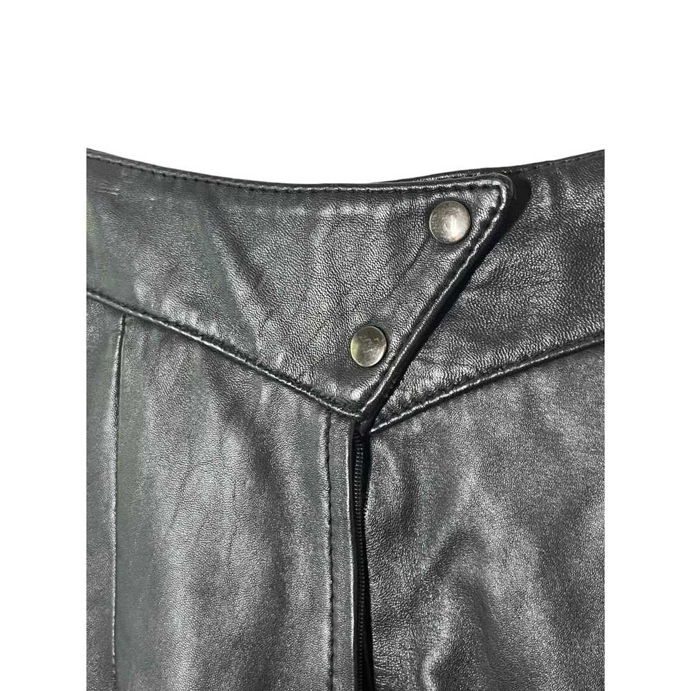 Other × Vintage Vintage Black Leather Criss Cross… - image 6