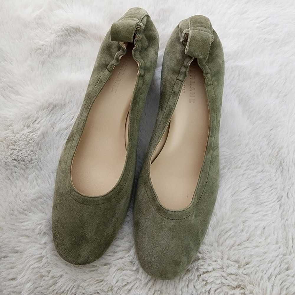 Everlane Day Heel Olive Green Suede Leather - image 5