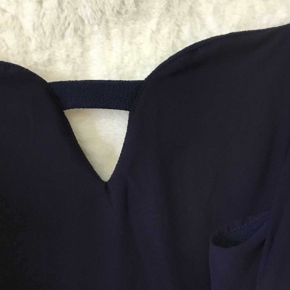 Other Storee Navy Blue Off Shoulder Strap Zip Up … - image 12