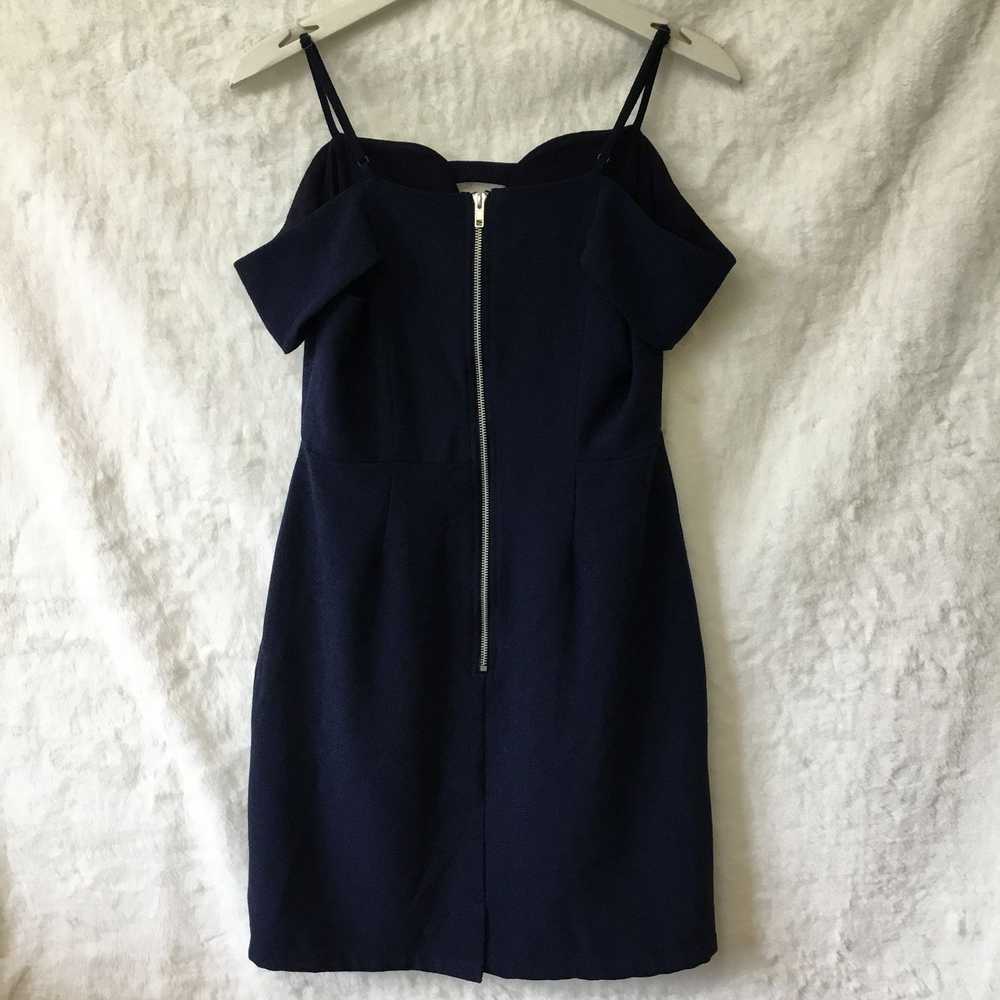 Other Storee Navy Blue Off Shoulder Strap Zip Up … - image 2