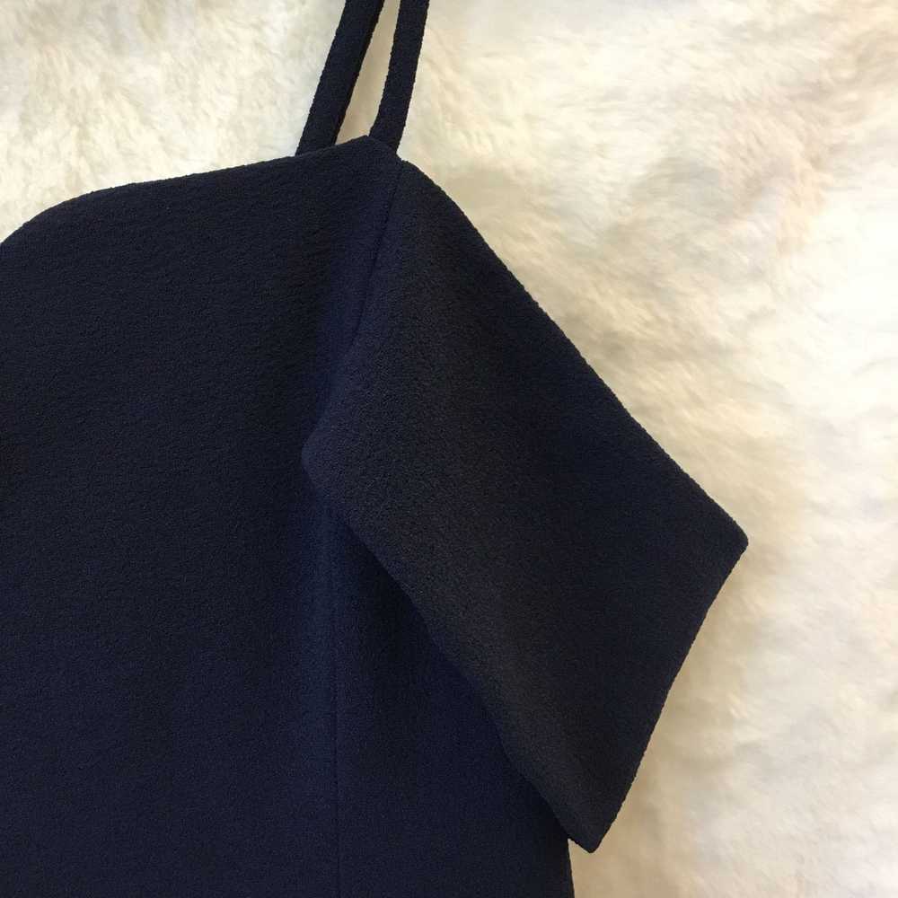 Other Storee Navy Blue Off Shoulder Strap Zip Up … - image 6