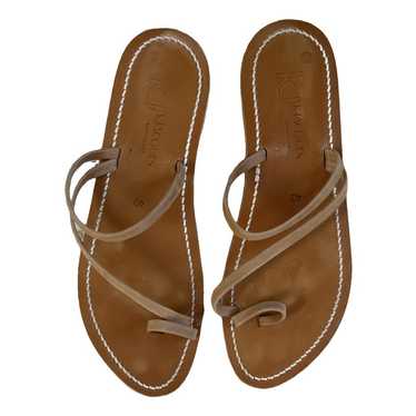 K Jacques Leather sandal