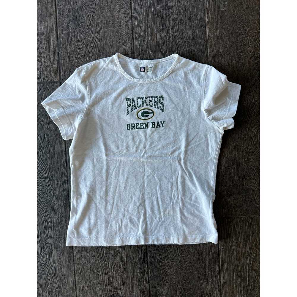 Women's Green Bay Packers Vintage T Shirt Bedazzl… - image 1