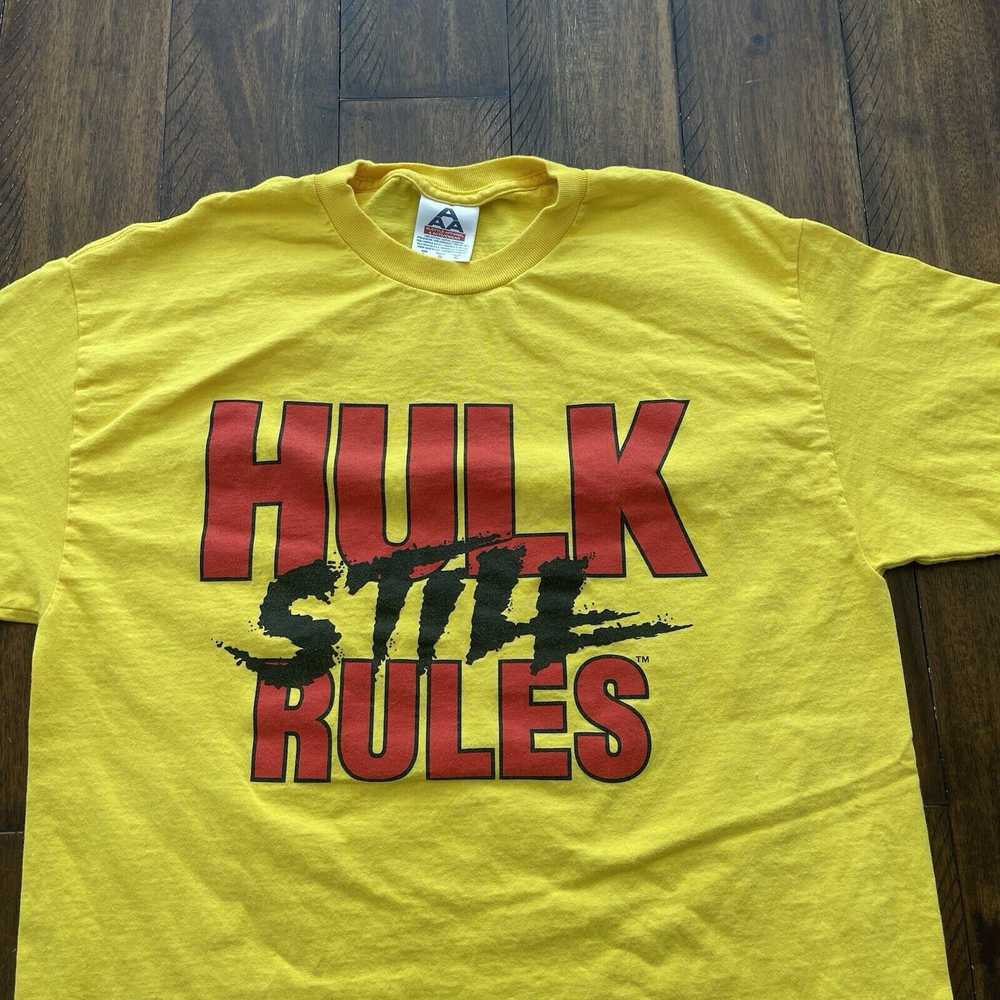 Wwe Vintage Y2K WWE WWF Hulk Hogan T Shirt L “Hul… - image 3